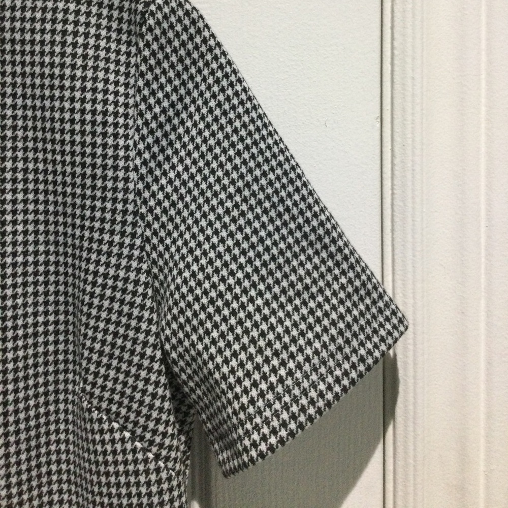 Suzy Shier Chic Gray And Black Houndstooth Mini Dress - Picture 7 of 8